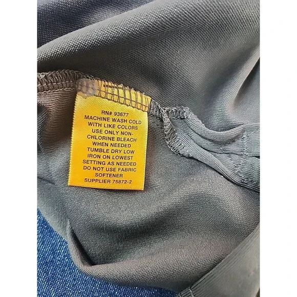 The Foundry Supply Co Men's 3XLT Polo Shirt Blue And Heather Grey Polyester - Picture 7 of 7